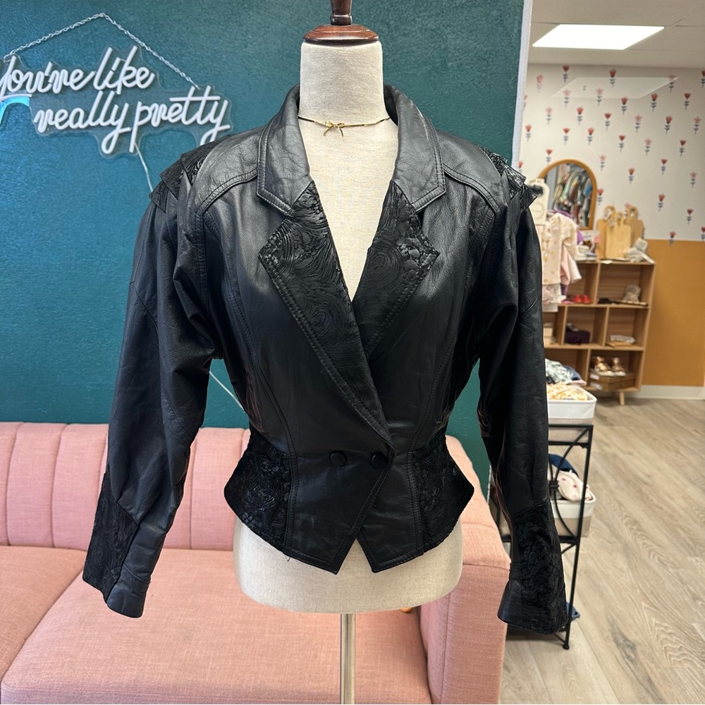 Vintage Wilson’s leather moto style jacket